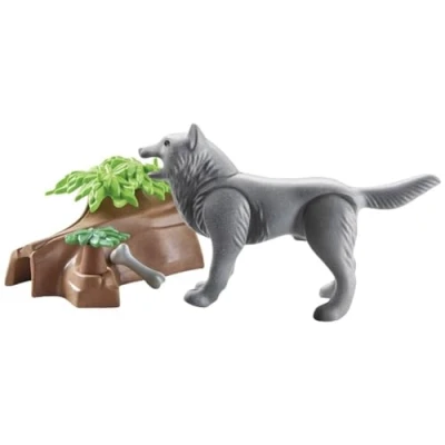 Image of Playmobil 71056 Wiltopia Wolf, Animal Toy, Sustainable Toys, Fun Imaginative Role Play, PlaySets Suitable for Children Ages 4+