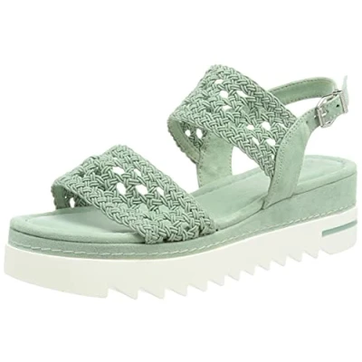 Image of MARCO TOZZI Women&#039;s 2 28741 36 Sandal, Sage, 5 UK