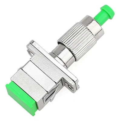 Image of FC/APC(Male) to SC/APC(Female) SM 9/125 Fiber Optic Hybrid Adapter FC SC Connecter