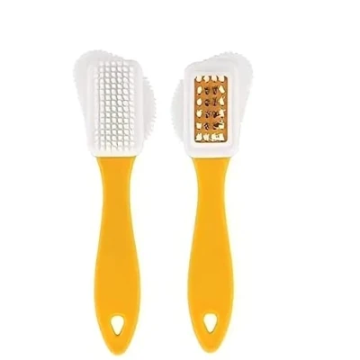 Image of Suede And Nubuck Brush Cleaner Restorer Clean Boot, Jump Cleaning Shoe Brushes Bring Multifunctional Brass Your &amp; Shoes, Bags Jackets, Back to Life (yellow, 1)
