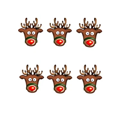 Image of Star Cutouts stsmp136 3 Rudolph Mask for Adult One Size