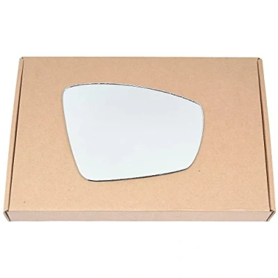 Image of Less4spares Wing Mirror Glass Right Compatible with VW Polo 2009 2017 STICK ON Driver Off Side Convex