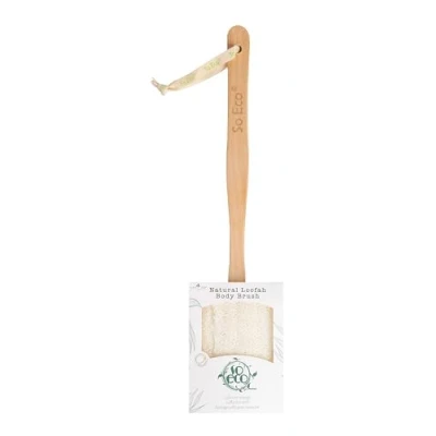 Image of So Eco Flat Loofah with Wooden Handle