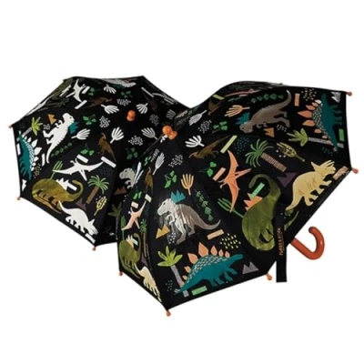 Image of Floss &amp; Rock Colour Changing Umbrella Dino, Multicoloured, 66 x 60cm (43P6401)