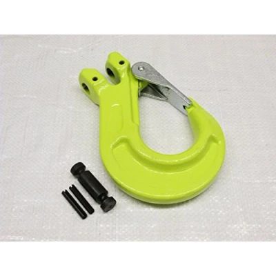 Image of Lifting Clevis Sling Hook with Latch 13MM (Grade 100 6.7 Ton Chain Component 6.7T)