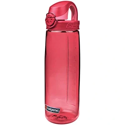 Image of Nalgene Sustain Tritan BPA Free On The Fly Water Bottle Made with Material Derived From 50% Plastic Waste, 24 OZ, Petal Beet