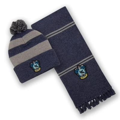 Image of Harry Potter Ravenclaw Adults Hat and Scarf Winter Set