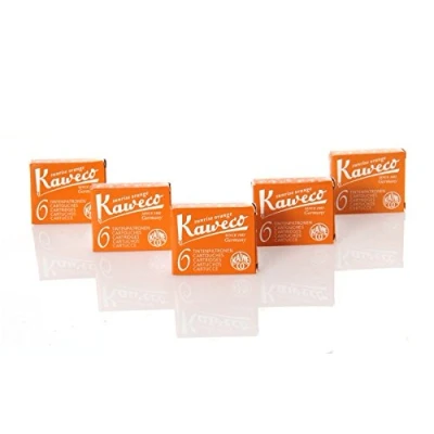 Image of Kaweco Fountain Pen Ink Cartridges short, Sunrise Orange (Orange), 30 pc.