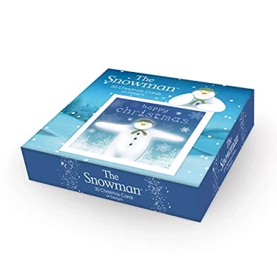 Image of Danilo Promotions,Multi,SMXB2 Official The Snowman &amp; Snowdog Box Christmas Cards, 20 Cards/ 4 Designs