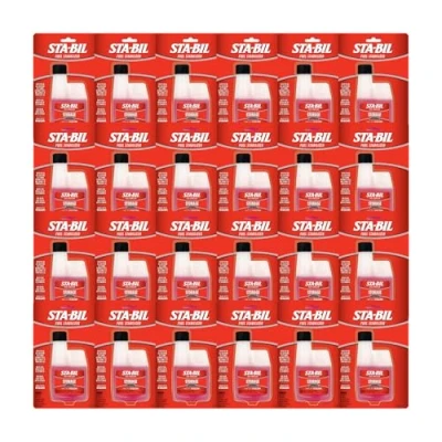 Image of STA BIL Storage Fuel Stabilizer Keeps Fresh for 24 Months Prevents Corrosion Gasoline Treatment that Protects System Saver Treats 10 Gallons 4 Fl. Oz. (22204 24PK)