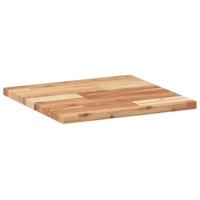 Image of vidaXL Square Solid Wood Acacia Table Top/Dining/Desk 40x40x2 cm, Brown Indoor/Outdoor Versatile Use