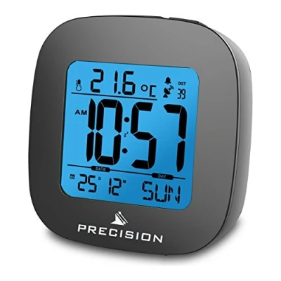 Image of Precision AP054 Alarm Clock, Black, One Size