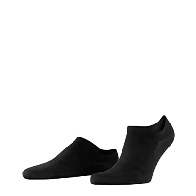 Image of FALKE Men&#039;s ClimaWool M IN Temperature Regulating No Show Plain 1 Pair Liner Socks, Black (Black 3000), 7 8