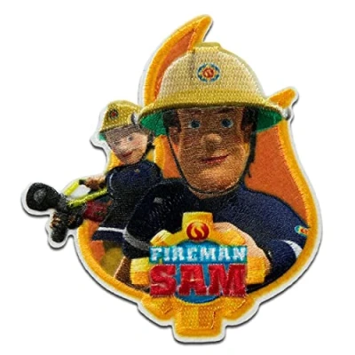Image of Fireman Sam © &amp; Penny Fire Patches/Iron on/Iron On/Appliques/Iron on/Applique/Patches/Patches