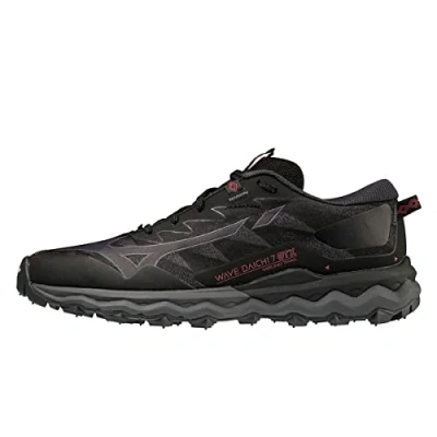 Image of Mizuno Women&#039;s Wave Daichi 7 Gtx Trail Running Shoe, Black Irong Garnetrose, 7.5 UK