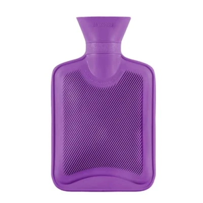 Image of iPEAK Hot Water Bottle Bag 2L Large for Neck and Shoulder Pain Relief Hand Feet Warmer (2L Purple)