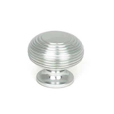 Image of From The Anvil Satin Chrome Beehive Cabinet Knob 40mm