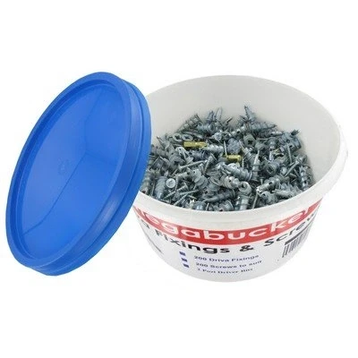 Image of Megabucket Screws, MTZ. Mega Bucket Drivas. Plasterboard fixings. of 200