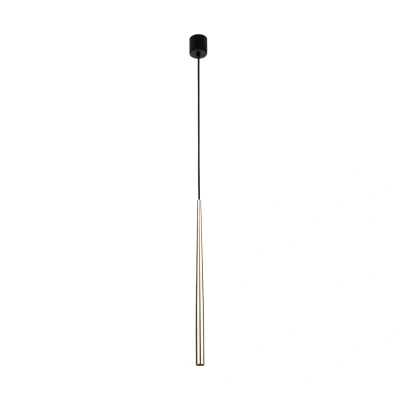 Image of Piano Slim Pendant Ceiling Light Black, Gold 1xG9