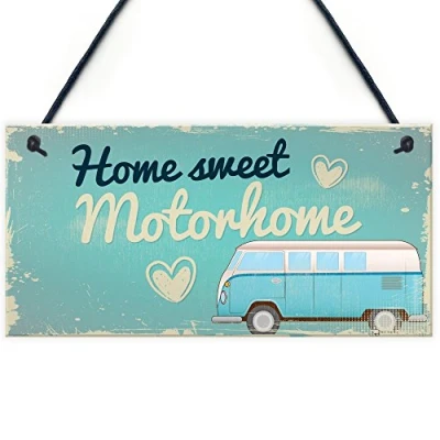 Image of RED OCEAN Gifts For Women Motorhome Wall Plaque Caravan Campervan Door Sign Friendship Gift Her Him