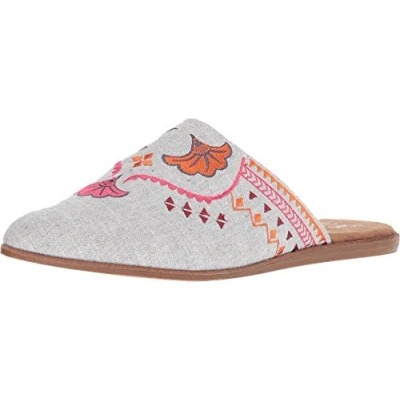 Image of Toms Chambray Jutti Mule Grey Womens Flip Flops Size UK 3