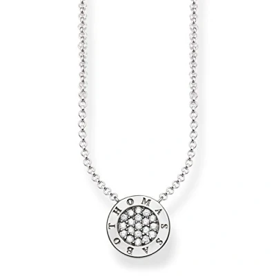 Image of Thomas Sabo Women Necklace Collier Zirconia 925 Sterling Silver KE1493 051 14 L45v