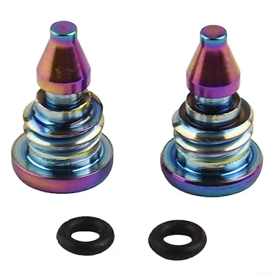 Image of HpLive 2pcs Bleed Screws with O Ring for Magura EBT Titanium Alloy