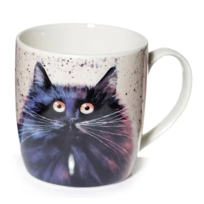 Image of Puckator Kim Haskins Cat Porcelain Tea Coffee Mug Funny Home Accessories Cute Gifts for Girlfriend Large Mugs Men Women Hot Drinks Cups Presents Secret Santa Gift Cup Set