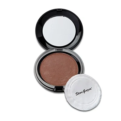Image of pressed powder Body Glow, full cover foundation including mirror and puff applicator