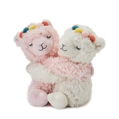 Image of Warmies Warm Hugs Llama Microwavable s with French Dried Lavender Scent, Fully Heatable Cuddly Toy for Anxiety and Pain Relief