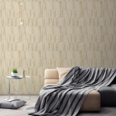 Image of Galerie Wallpaper Geo Point Wood Effect Motif FS72031