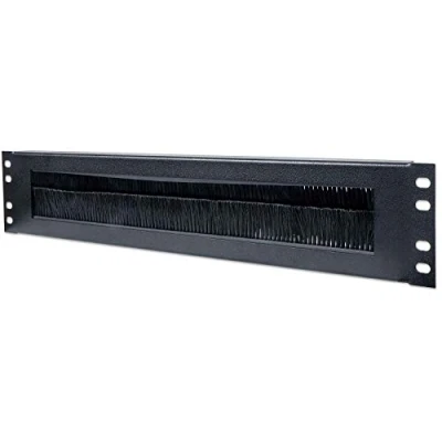 Image of Intellinet 19 Inch Cable Entry Panel, 2U, with Brush Insert, Black