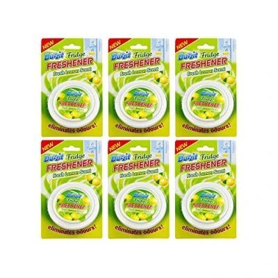 Image of Fridge Freshener Duzzit Eliminates Odours Fresh Lemon Scent (6 Pack)