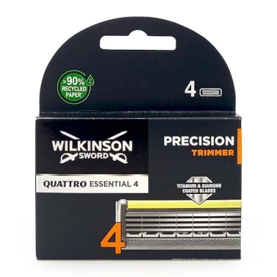 Image of Wilkinson Sword Quattro Titanium Precision Razor Blades Pack of 4