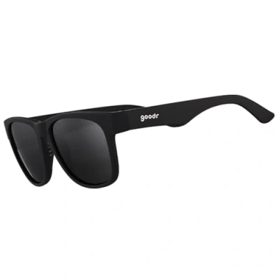 Image of Goodr Hooked on Onyx Polarized Sunglasses for Men &amp; Women, Black Solid Frame with Non Reflective Lens, UV400 Protection, No Slip, Bounce,