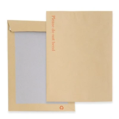 Image of Pack of 25 A5 Please DO NOT Bend Hard Card Board / C5 (229 x 162 mm) Manilla Back Envelopes Packwith®