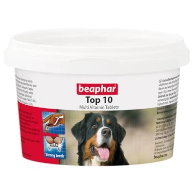 Image of Beaphar Top 10 Vitamin Tablets for Dogs, 180 Count