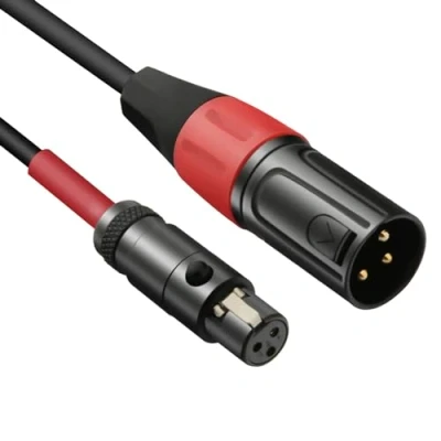 Image of JOMLEY Mini XLR to Cable, 3 Pin Female (TA3F) Regular Male Pro Lavalier Microphone Cable 1 ft