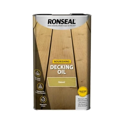 Image of Ronseal Decking Oil Natural 5 Litre RSLDOCL5L