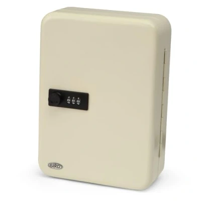 Image of BIRD Cream Combination Key Cabinet Box Wall Mounted Storage for up to 48 keys
