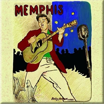 Image of Magnet Metal Elvis Presley