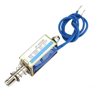 Image of 12V Solenoid,Automation Control 300mA DC Pull Electromagnet 5N Retractable Range 10mm (12V)