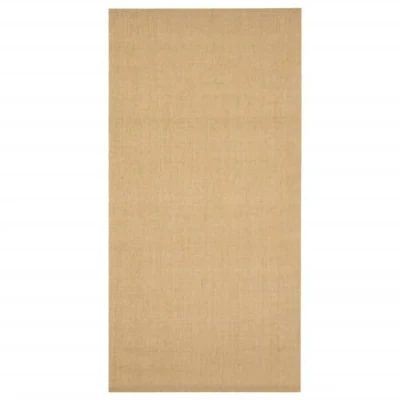 Image of vidaXL Rug Home Indoor Bedroom Living Room Area Floor Decor Mat Carpet Protective with Anti slip Latex Backing Natural Sisal 100x200 cm