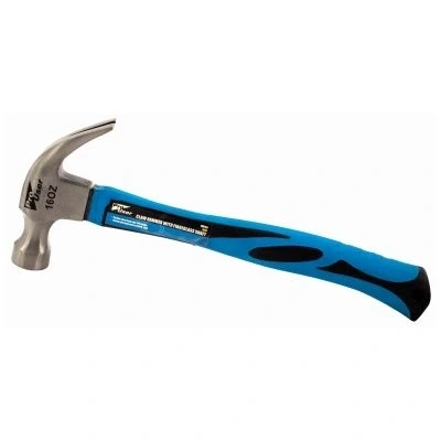Image of Blue 16oz Fibreglass Claw Hammer By Pro User