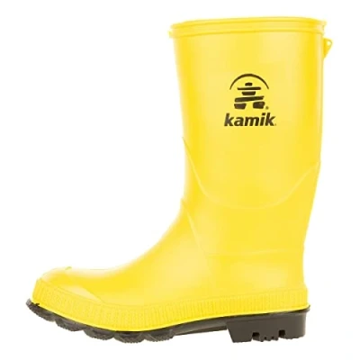 Image of Kamik Boy&#039;s Unisex Kids Stomp Wellington Boots, Yellow (Yellow Yek), 8.5 UK Child