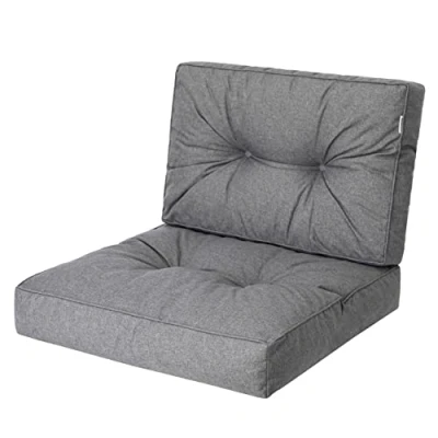 Image of PillowPrim, Pallet Cushion, Chair Rattan Chair, Outdoor Seat Furniture, Graphite, 70 x cm