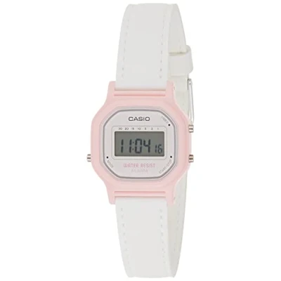 Image of Casio Women Digital Quartz Watch with Faux Leather Strap LA 11WL 4ACF