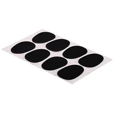 Image of 8 Pieces 0.3 mm Mouthpiece Patches Pads Cushions for Alto Tenor Saxophone Black