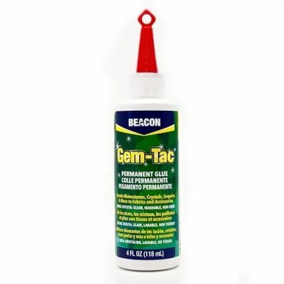 Image of Beacon Gem Tac 118ml Medium Bottle, Clear Adhesive Glue Strong Fabric for Jeans &amp; Jackets Rhinestone glue, Glass Perfect Art Embellishing Shoes, Glasses, Gowns Phones