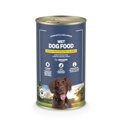 Image of by Amazon Wet Dog Food Can Poultry Chunks in Gravy 1 pack